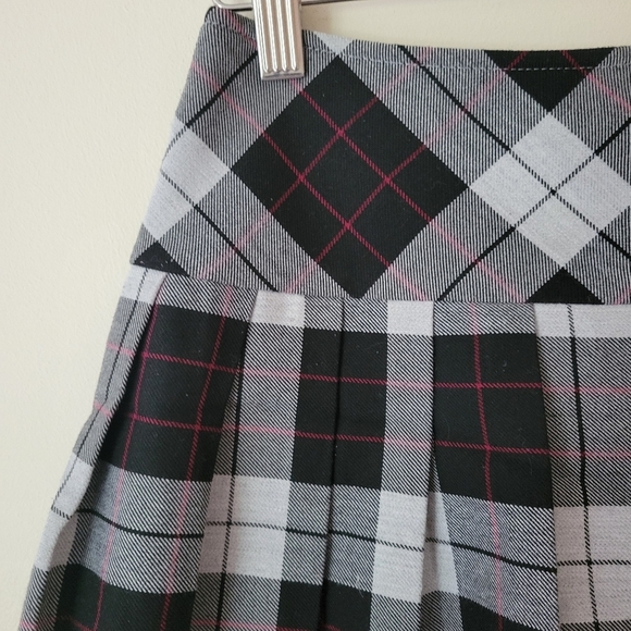 Vintage Y2K Micromini Plaid Pleated Mini Skirt Skort Schoolgirl Preppy Size XS - Picture 3 of 7